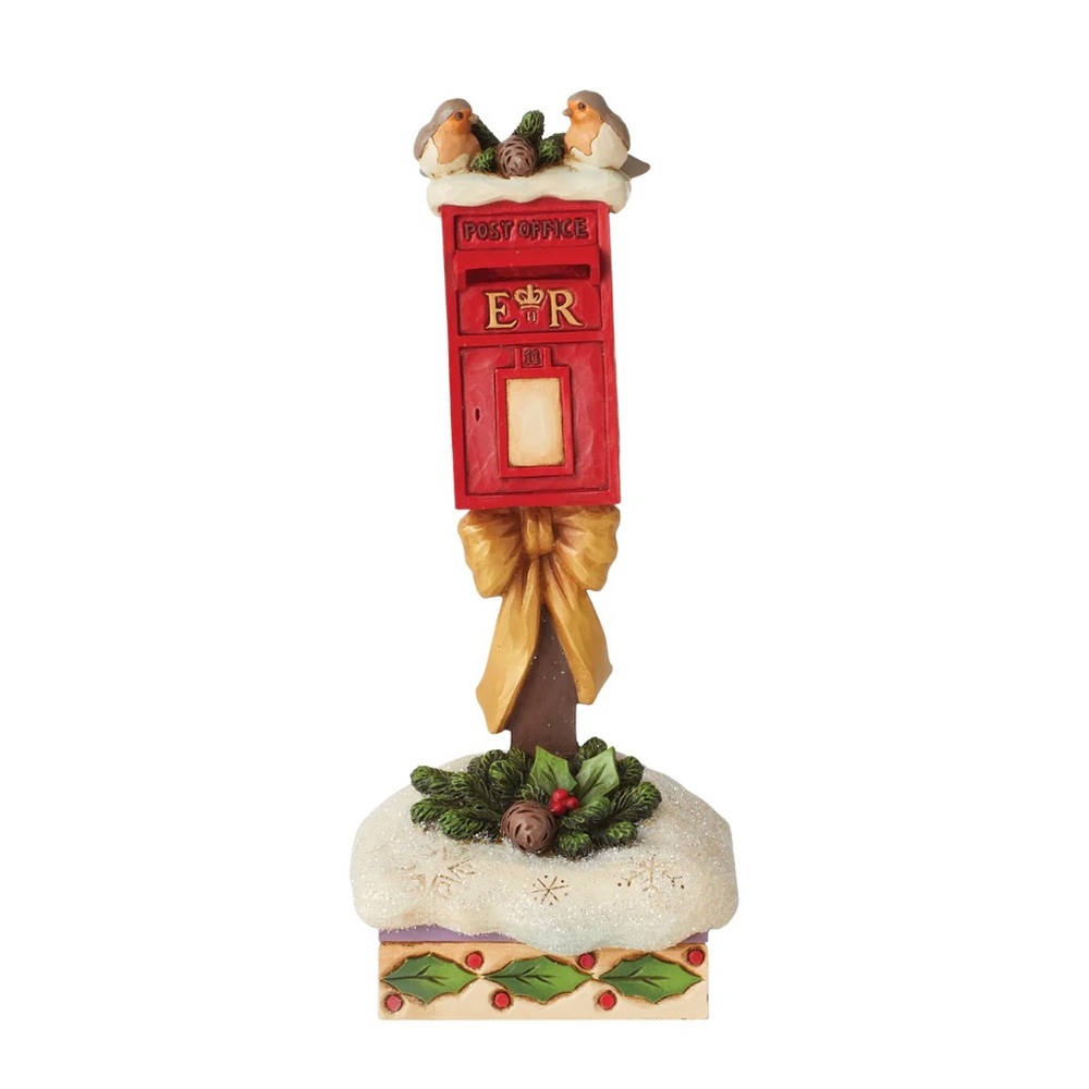 Jim Shore European Robins on Postbox